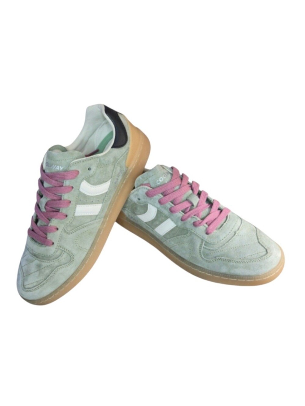Coolway Goal Suede Sneakers in Green Khaki, Gum. Size 9 Men's NEW!!